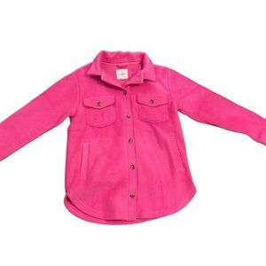 Thread & Supply Pink Furry Shacket Size Small